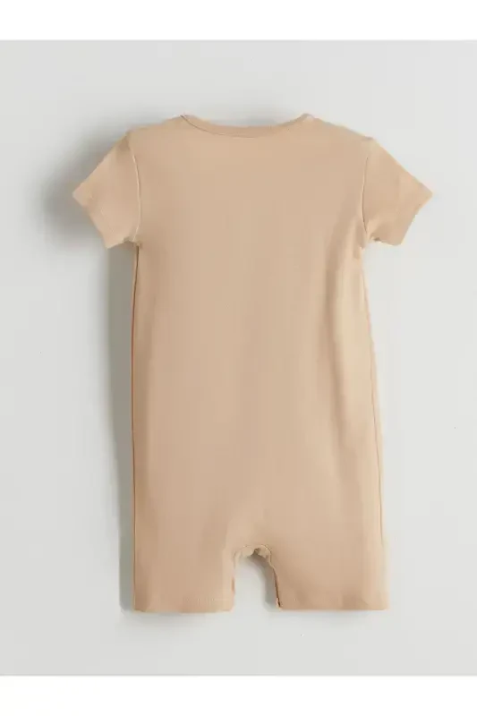 LCW ECO Bicycle Collar Cute Bear Printed Baby Boy Jumpsuit - 2