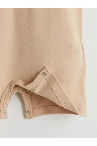 Bisiklet Yaka Baskılı Erkek Bebek Tulum - 4