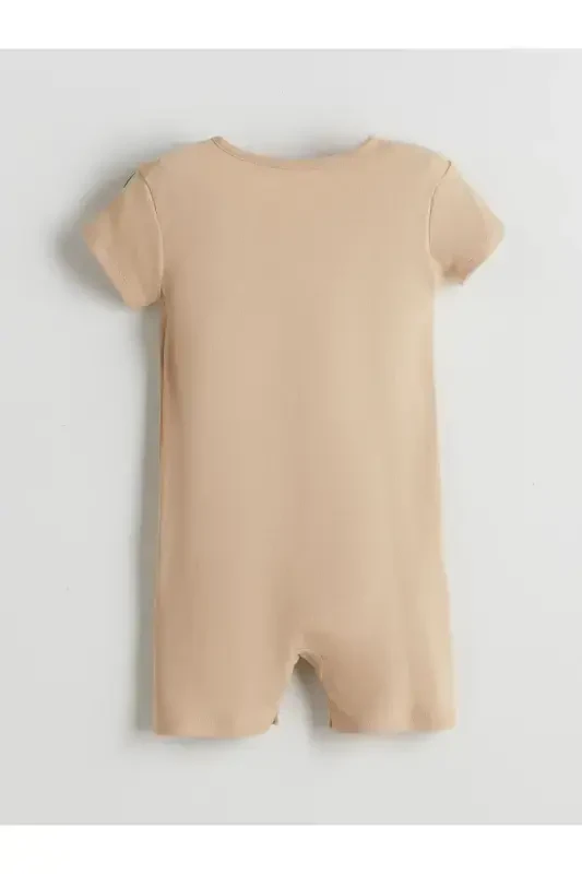 LCW ECO Crew Neck Printed Baby Boy Jumpsuit - 2