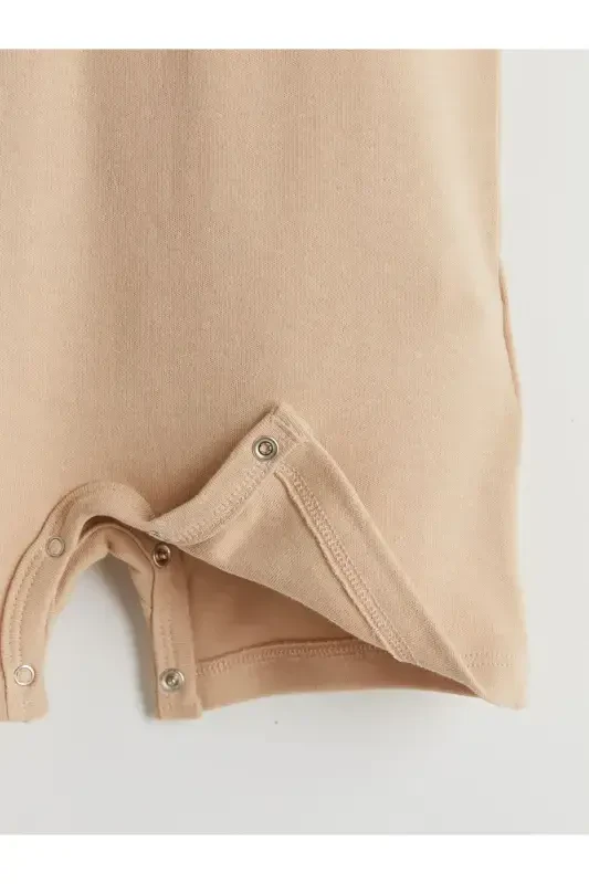 LCW ECO Crew Neck Printed Baby Boy Jumpsuit - 4