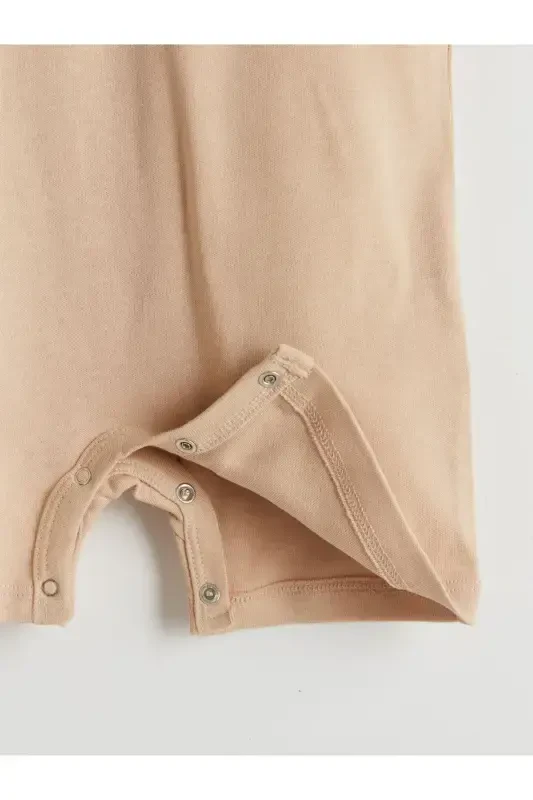 LCW ECO Детский комбинезон для мальчика с милым принтом медвежонка, воротник-стойка - 3