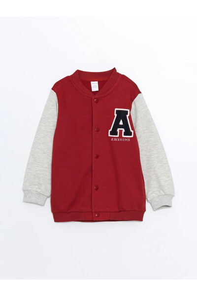 LCW ECO Red Embroidered Baby College Jacket - 4