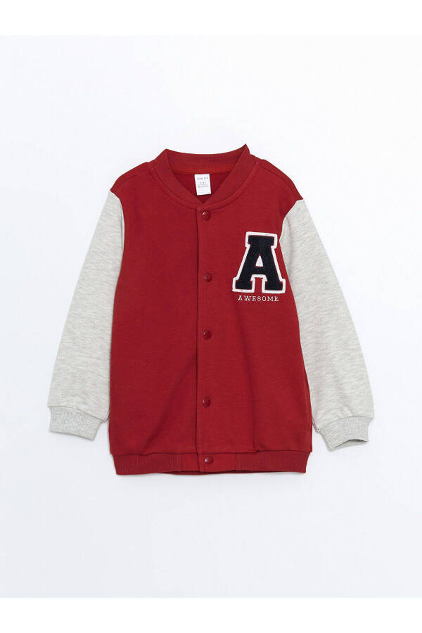 LCW ECO Red Embroidered Baby College Jacket - 1