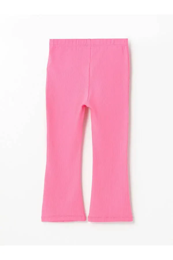 LCW Elastic Waist Baby Girl Basic Leggings - 4