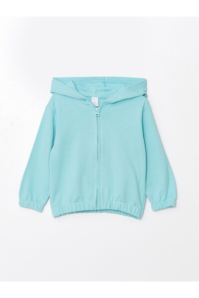 Lcw Hooded Basic Baby Girl Cardigan - 1