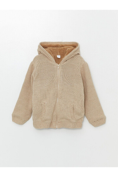 Lcw Hooded Knit Sweater for Baby Boys - 1