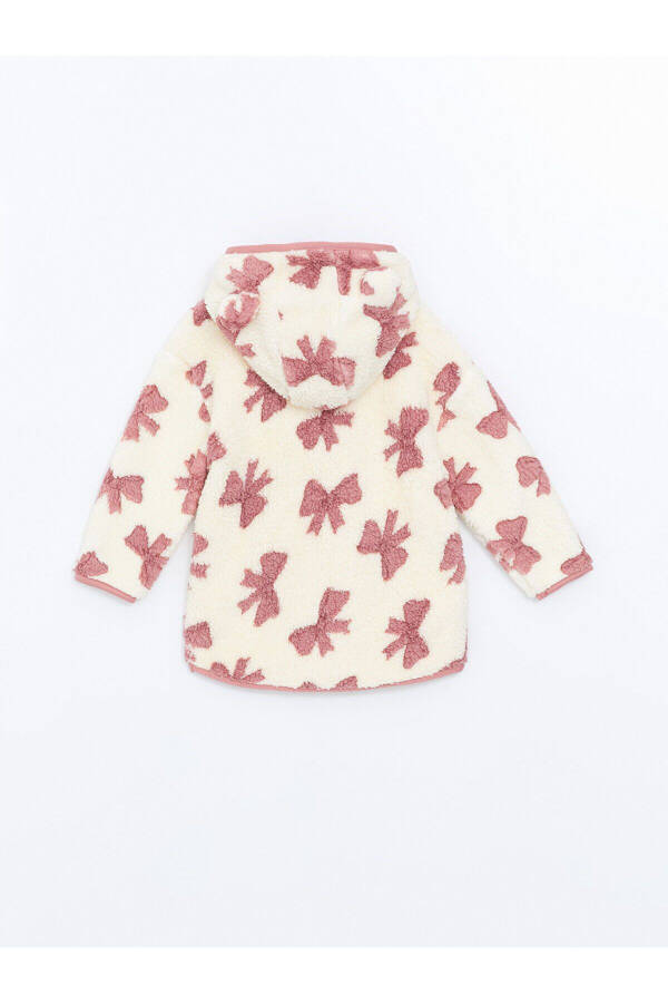 Lcw Hooded Patterned Baby Girl Cardigan - 3