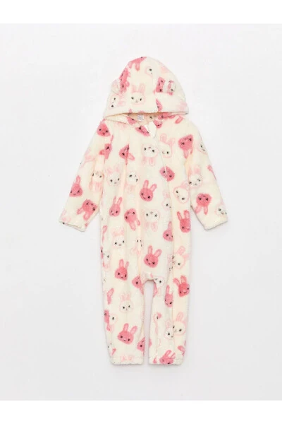 Lcw Kapüşonlu Uzun Kollu Kız Bebek Pelüş Tulum - LC WAIKIKI