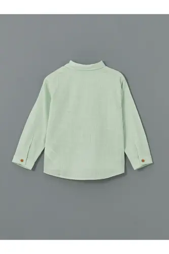 LCW Kids Basic Boys Shirt and Trousers 2-Piece Set - 6