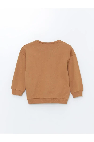 LCW Kids Bisiklet Yaka Uzun Kollu Baskılı Erkek Bebek Sweatshirt ve Eşofman Alt 2'li Takım - 4