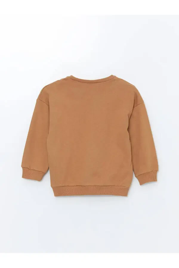 LCW Kids Bisiklet Yaka Uzun Kollu Baskılı Erkek Bebek Sweatshirt ve Eşofman Alt 2'li Takım - 4