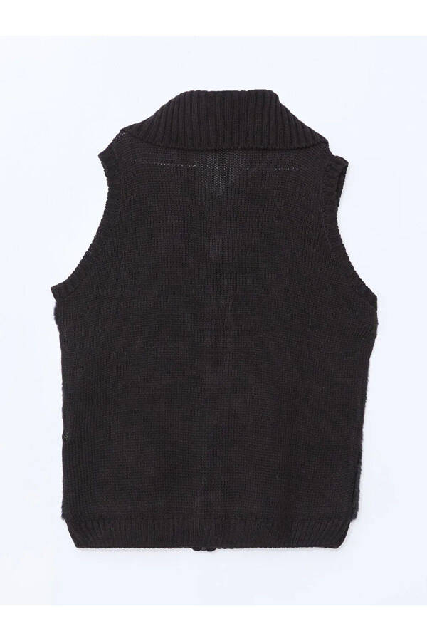 LCW Kids Black Girls' Knit Vest - 3