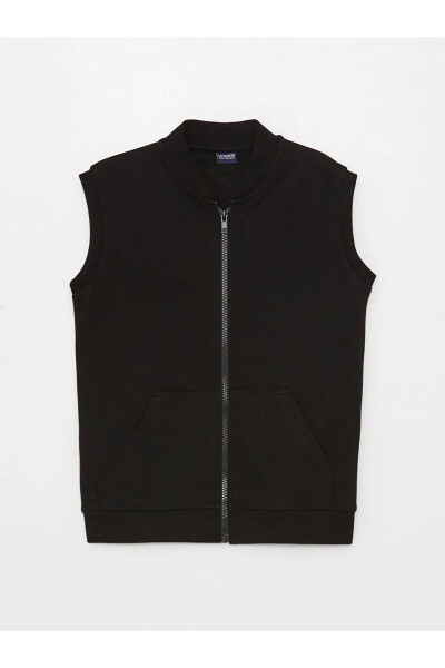 LCW Kids Black Zipper Vest - 1