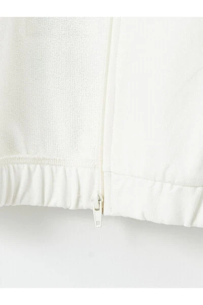 LCW Kids Bright Pink Stand Collar Minnie Mouse Printed Girls Zippered Sweatshirt - 3