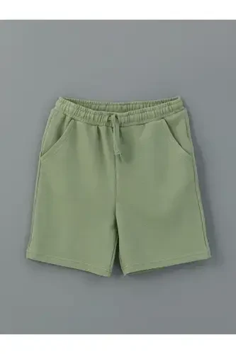 LCW Kids Crew Neck Boys' T-Shirt and Shorts - 3