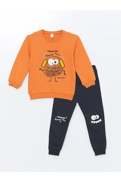 LCW Kids Crew Neck Long Sleeve Baby Boy Sweatshirt - LC WAIKIKI