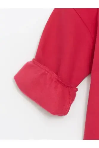 LCW Kids Fuchsiya Velosiped Yoqali Bosmali Qizlar Sweatshirt-fuchsiya - 3