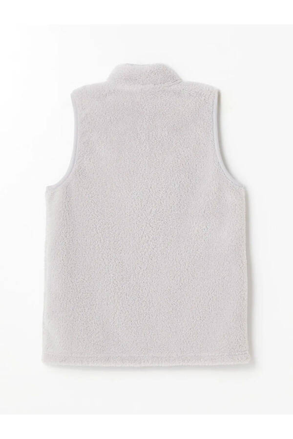 LCW Kids Light Grey Girls Plush Vest - 2