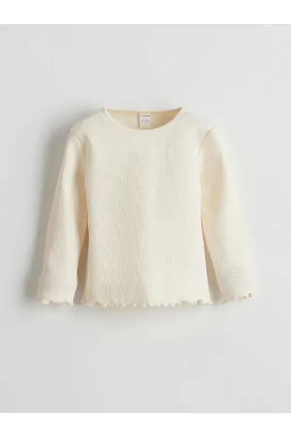 LCW Kids Велосипедка ёқаси гулли қиз болалар футболка ва комбинезони 2 дона - 2