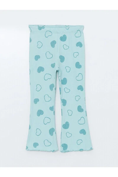 LCW Printed Baby Girl Leggings with Elastic Waistband - 4