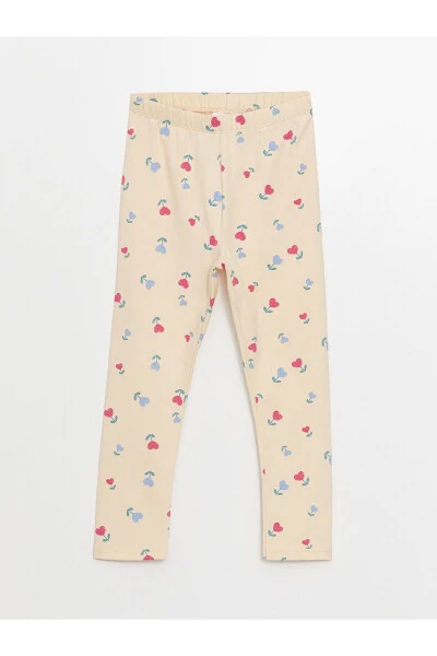 LCW Printed Baby Girl Leggings with Elastic Waistband 2 Pack - LC WAIKIKI (1)