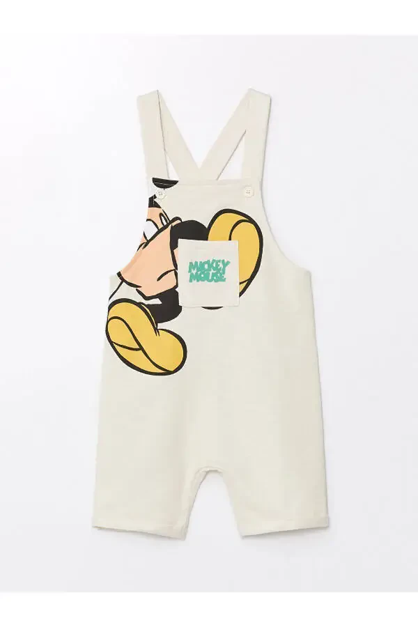 LCW Square Neck Mickey Mouse Print Baby Boy Sal - 1