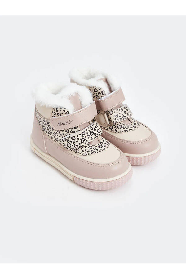 LCW STEPS Beige Patterned Velcro Baby Girl Boots - 2