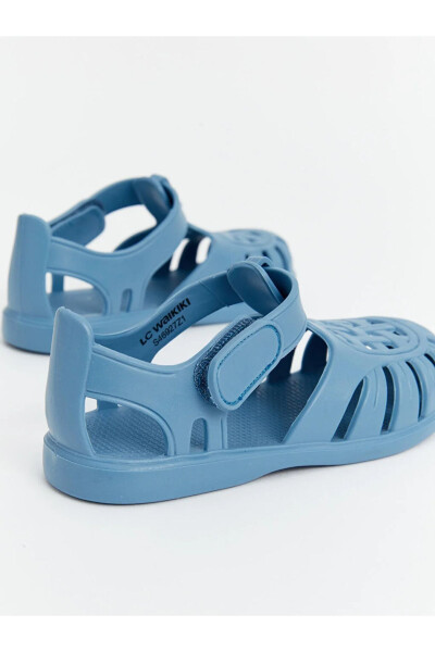 LCW STEPS Delikli Erkek Bebek Sandalet-Mat Mavi - 2