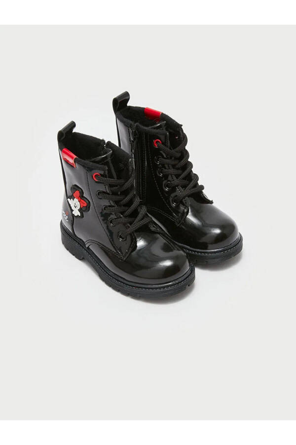 LCW STEPS Minnie Mouse bosilgan qiz bolalar uchun bog'langan etiklar. - 8