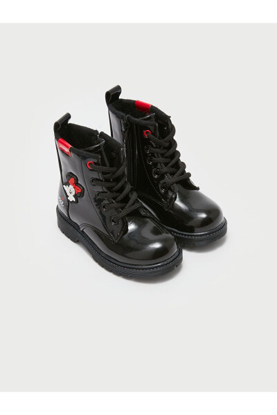 LCW STEPS Minnie Mouse bosilgan qiz bolalar uchun bog'langan etiklar. - LC Waikiki