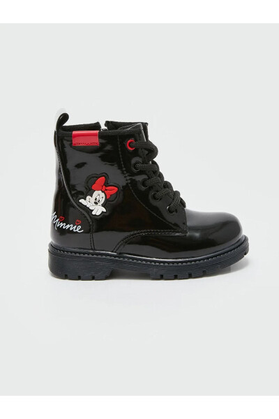 LCW STEPS Minnie Mouse printed lace-up baby girl boots. - 9