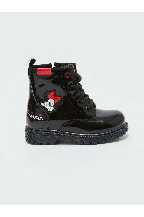 LCW STEPS Minnie Mouse printed lace-up baby girl boots. - 9