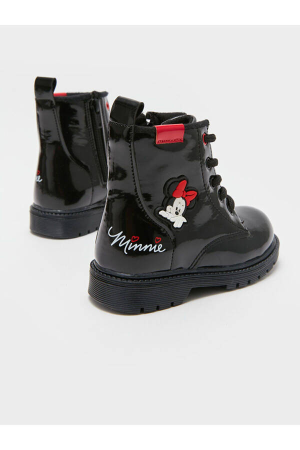 LCW STEPS Minnie Mouse printed lace-up baby girl boots. - 5