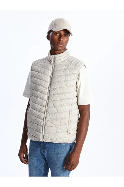 LCW Vision, standard fit, stand collar, men's puffer vest. - LC WAIKIKI (1)