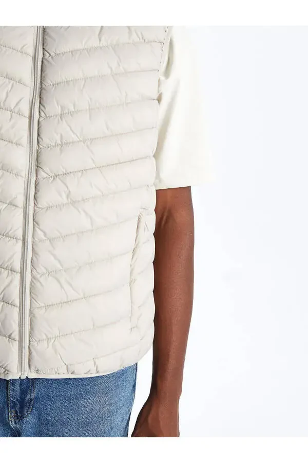 LCW Vision, standard fit, stand collar, men's puffer vest. - 4