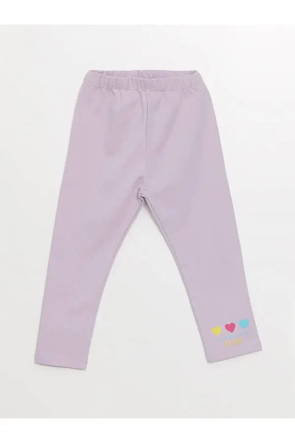 LCW Waistband Elastic Printed Baby Girl Leggings 2 Pack - 5