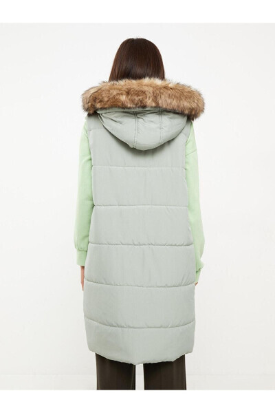 LCW Women's Hooded Puffer Vest - 5
