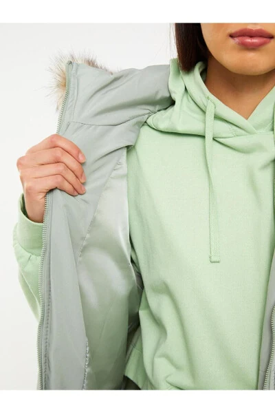 LCW Women's Hooded Puffer Vest - 4