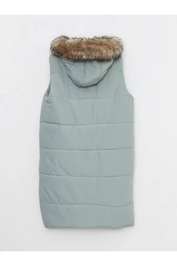 LCW Women's Hooded Puffer Vest - 8