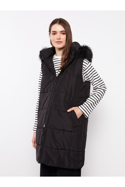 LCW Women's Hooded Puffer Vest - 2