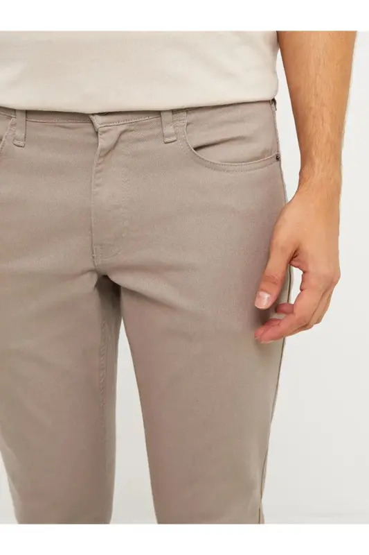 LCWAIKIKI Classic Dar Kalıp Erkek Chino Pantolon - BEIGE - 2
