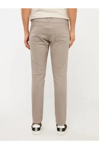 LCWAIKIKI Classic Dar Kalıp Erkek Chino Pantolon - BEIGE - 4