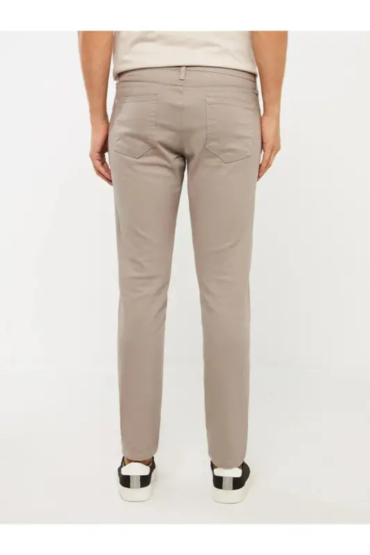 LCWAIKIKI Classic Dar Kalıp Erkek Chino Pantolon - BEIGE - 4