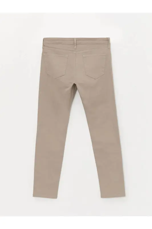 LCWAIKIKI Classic Dar Kalıp Erkek Chino Pantolon - BEIGE - 6