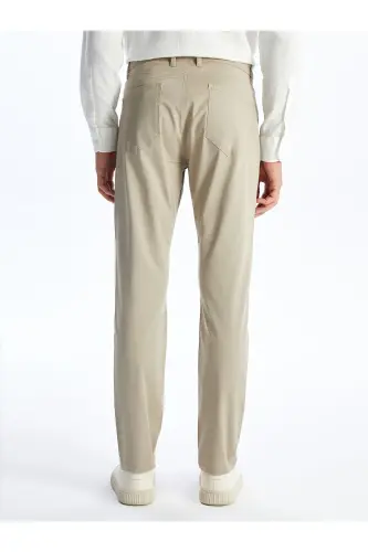 LCWAIKIKI Classic Dar Kalıp Erkek Chino Pantolon - Bej - 5