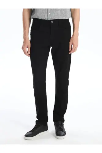 LCWAIKIKI Classic Dar Kalıp Erkek Chino Pantolon - NEW BLACK 