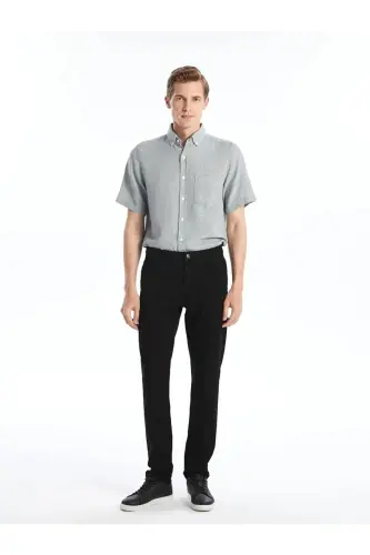 LCWAIKIKI Classic Dar Kalıp Erkek Chino Pantolon - NEW BLACK - LC WAIKIKI (1)