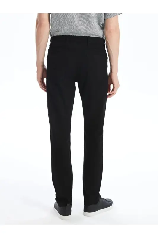 LCWAIKIKI Classic Dar Kalıp Erkek Chino Pantolon - NEW BLACK - 4