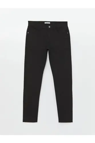 LCWAIKIKI Classic Dar Kalıp Erkek Chino Pantolon - NEW BLACK - 5
