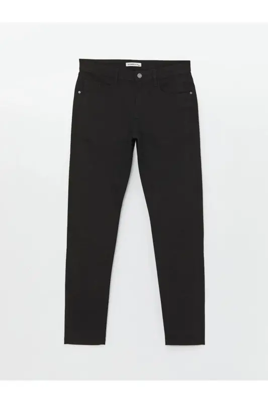 LCWAIKIKI Classic Dar Kalıp Erkek Chino Pantolon - NEW BLACK - 5